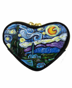 Portamonete dipinto a mano - La notte stellata di Van Gogh