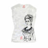 Hand-painted T-shirts - Passion for Frida black and white