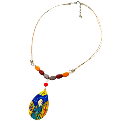 Collana dipinta a mano – L’urlo di Munch