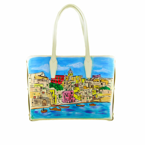 Borsa dipinta a mano – I love Procida