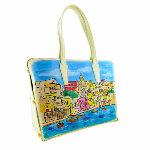 Borsa dipinta a mano – I love Procida
