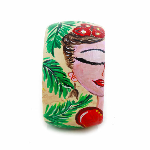 Bracciale dipinto a mano – I Love Frida Kahlo