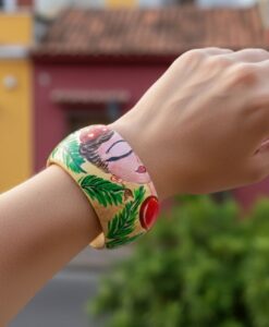 Bracciale dipinto a mano – I Love Frida Kahlo
