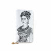 Portafoglio dipinti a mano – Passione per Frida black and white