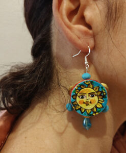 Orecchini dipinti a mano – Tamburelli sole di sicilia