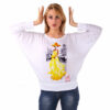 Maglia pipistrello dipinta a mano - Lady in yellow