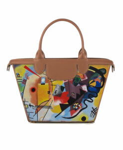 Borsa dipinta a mano - Blu, giallo, rosso di Kandinskij