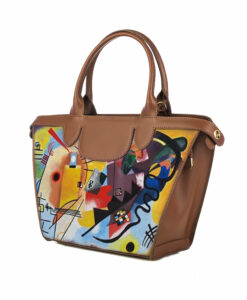 Borsa dipinta a mano - Blu, giallo, rosso di Kandinskij