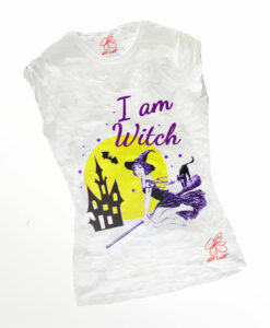 T-shirt dipinta a mano - I am witch