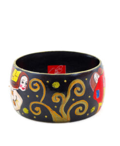 Bracciale dipinto a mano - L'albero della vita di Klimt