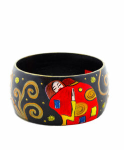 Bracciale dipinto a mano - L'albero della vita di Klimt