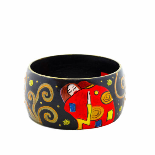 Bracciale dipinto a mano - L'albero della vita di Klimt