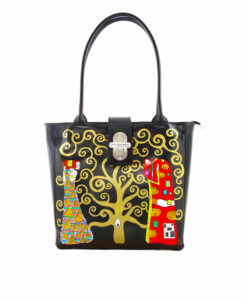Borsa dipinta a mano - L'albero della vita di Klimt