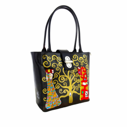 Handpainted bag - The Tree of Life by Klimt