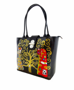 Handpainted bag - The Tree of Life by Klimt