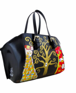 Handpainted bag - The Tree of Life by Klimt