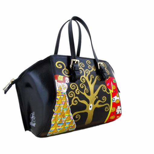 Handpainted bag - The Tree of Life by Klimt