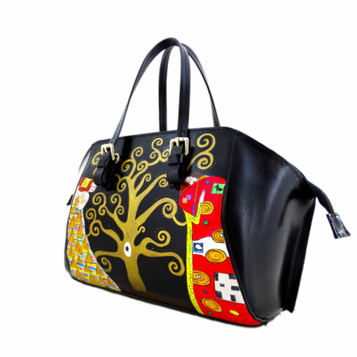 Handpainted bag - The Tree of Life by Klimt