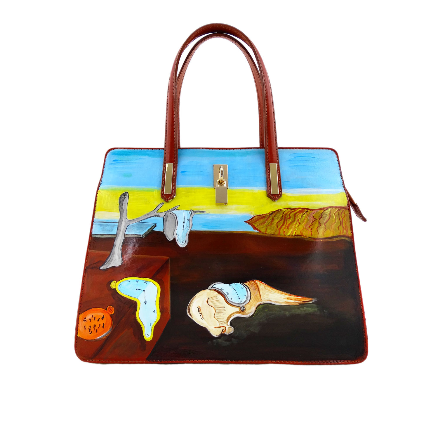 Hand painted bag - The Persistence of Memory by Dalì