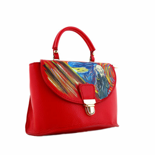 Borsa dipinta a mano - L'Urlo di Munch