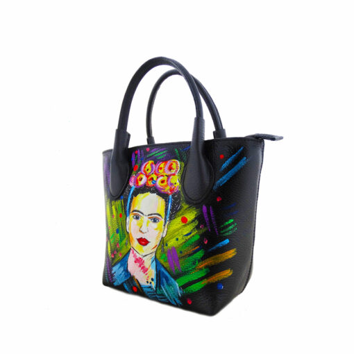 Borsa dipinta a mano – I love Frida Kahlo