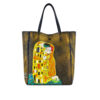 Borsa dipinta a mano – Il bacio di Klimt