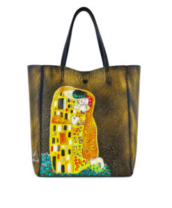 Borsa dipinta a mano – Il bacio di Klimt