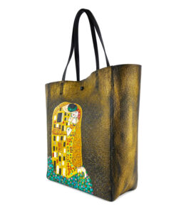 Borsa dipinta a mano – Il bacio di Klimt