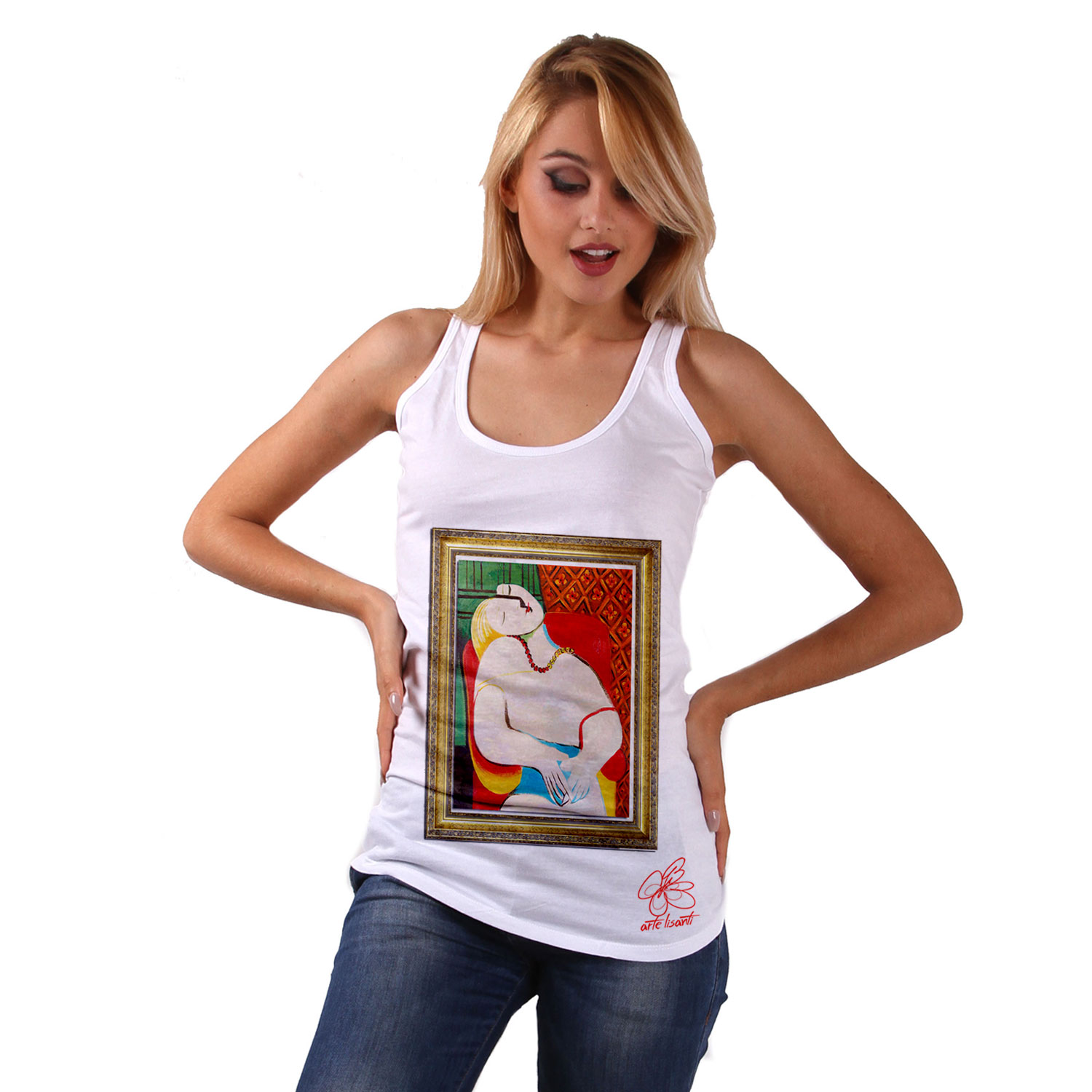 Hand-painted Tank Top - The dream by Picasso