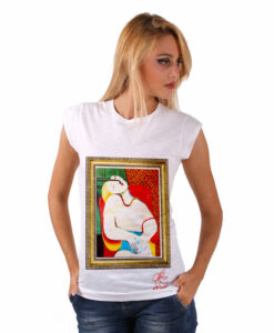 T-shirt dipinta a mano - Il sogno di Picasso