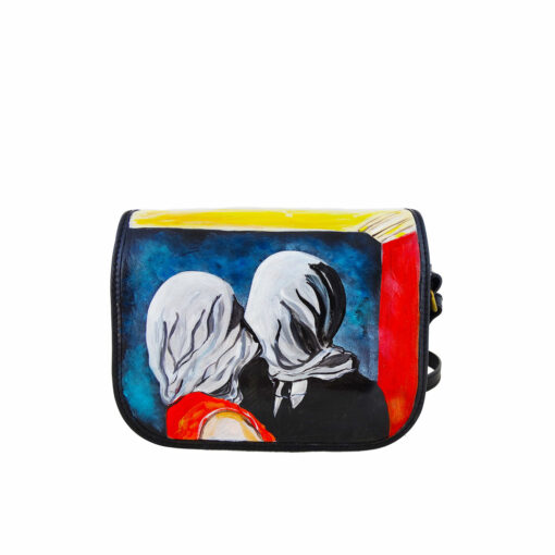 Borsa dipinta a mano – Gli amanti di René Magritte