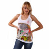 Hand-painted Tank Top - The Kiss by Klimt cartoon color