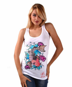 Hand-painted Tank top - Cat fish