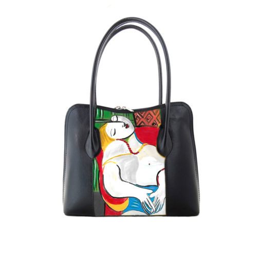 Borsa in pelle dipinta a mano - Il sogno di Pablo Picasso