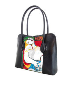 Borsa in pelle dipinta a mano - Il sogno di Pablo Picasso