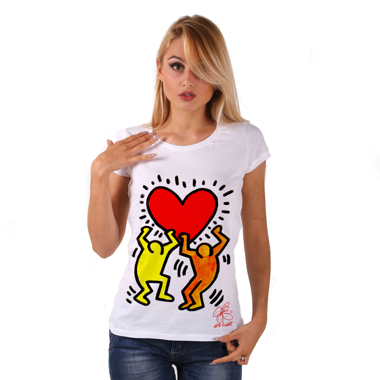Hand-painted Jersey - Tribute to Keith Haring