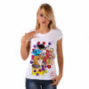 Maglietta dipinta a mano - Omaggio al Bacio Appassionato di Sophie Vogel cartoon color