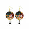 Orecchini dipinti a mano – Il bacio di Klimt: