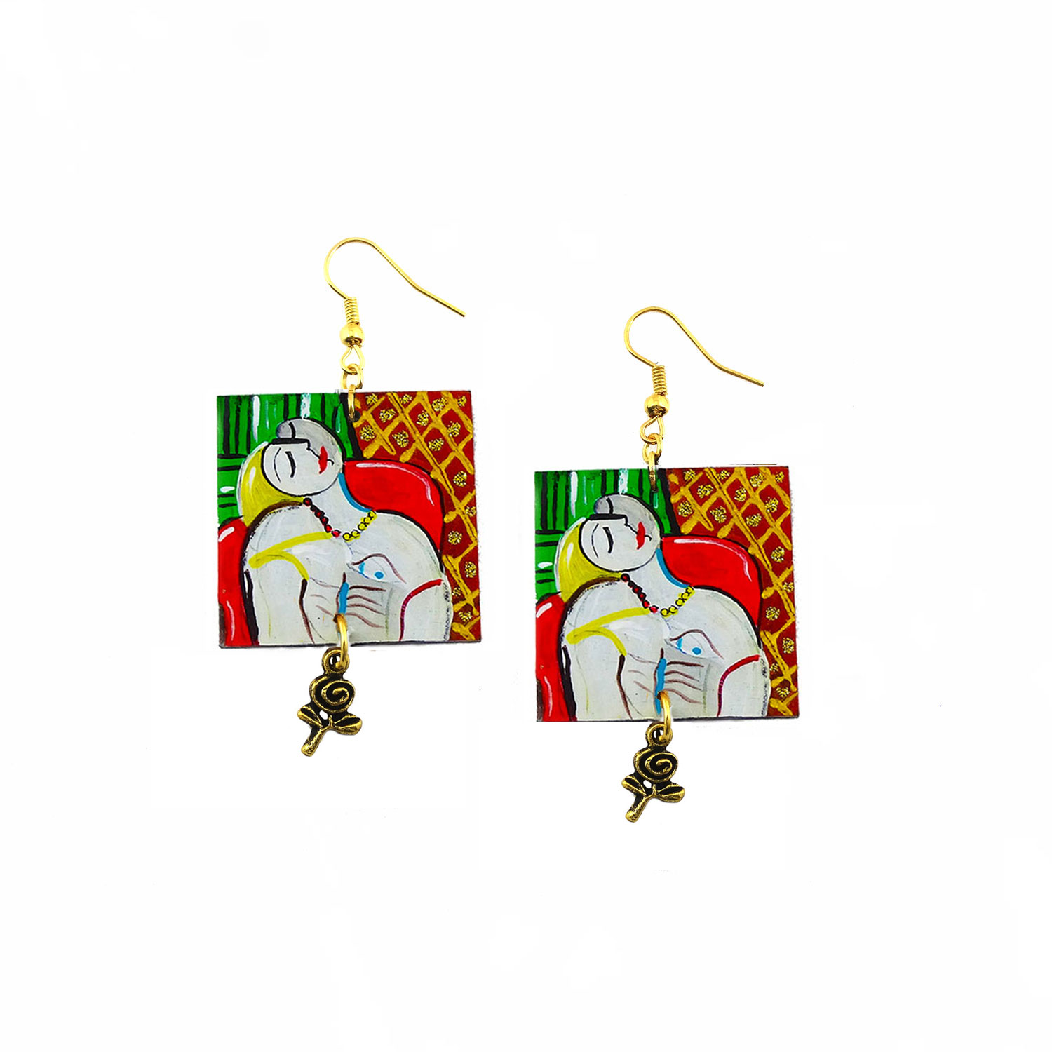 Hand-painted Earrings - The dream by Picasso
