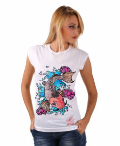 Hand-painted T-shirts - Cat fish