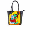 Borsa dipinta a mano – Due ragazze che leggono di Picasso