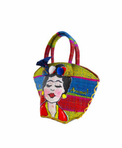 Hand-painted handbag - I Love Frida