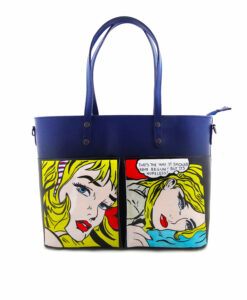 Hand-painted bag - Cartoons by Roy Lichtenstein