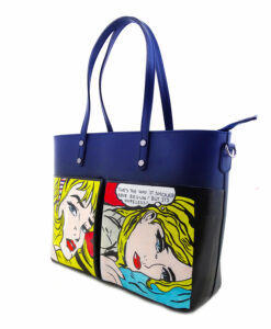 Hand-painted bag - Cartoons by Roy Lichtenstein
