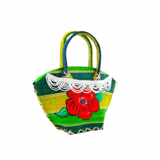 Handpainted Handbag - Flower