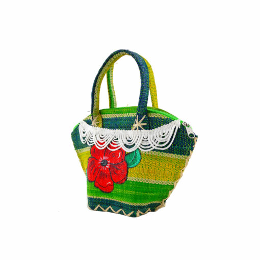 Handpainted Handbag - Flower