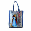 Hand painted bag - The Kiss by Hayez