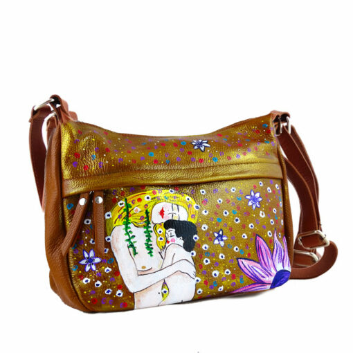 Hand painted bag - Mother and son by Klimt