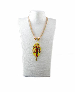 Collana dipinta a mano – L’ albero della vita di Klimt