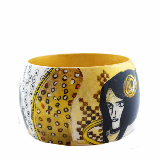 Bracciale dipinto a mano –  Le forze ostili di Klimt